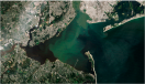 satellite photo of Raritan Bay