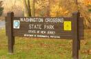 entrance sign for Washington Crossing State Par