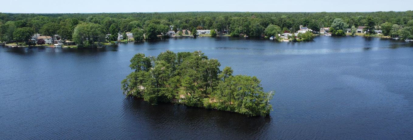 Island in Country lake