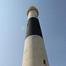 photo of the Absecon Lighthouse looking up