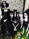 spooky image of women dressed as witches